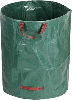 Reusable Lawn and Leaf Bag, 32 Gallon Heavy Duty Yard Waste Bag with 4 Handles, Collapsible Garden Bag for Leaves, Grass Clippings, Lawn Trash, Compost & Outdoor Storage