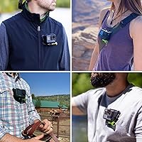 Vista 2 de SNAP Mounts Soporte de pecho para cámara de acción magnética para GoPro y DJI Osmo Action