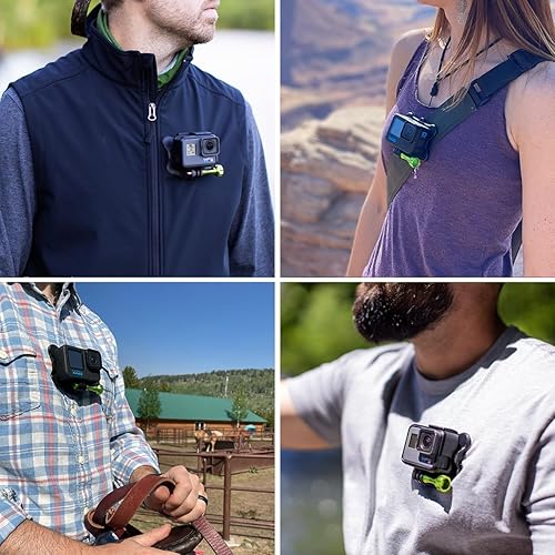 Miniatura 2 de SNAP Mounts Soporte de pecho para cámara de acción magnética para GoPro y DJI Osmo Action