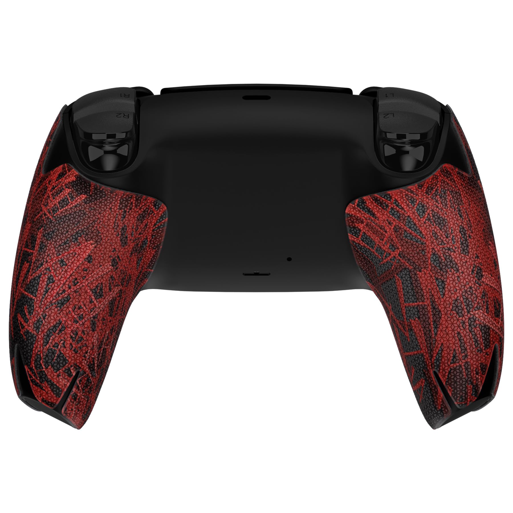 PlayVital Premium Grip para ps5 Inalámbrico Control Pegatina Antideslizante Diseño Dividido Adhesivo Suave Textura de Diamante Hexagonal Absorbente de Sudor Protector para ps5 Mando-Clown hahaha