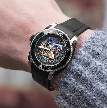 Amazon | GUCCI Dive Tiger Motif Dial Men's Watch YA136318