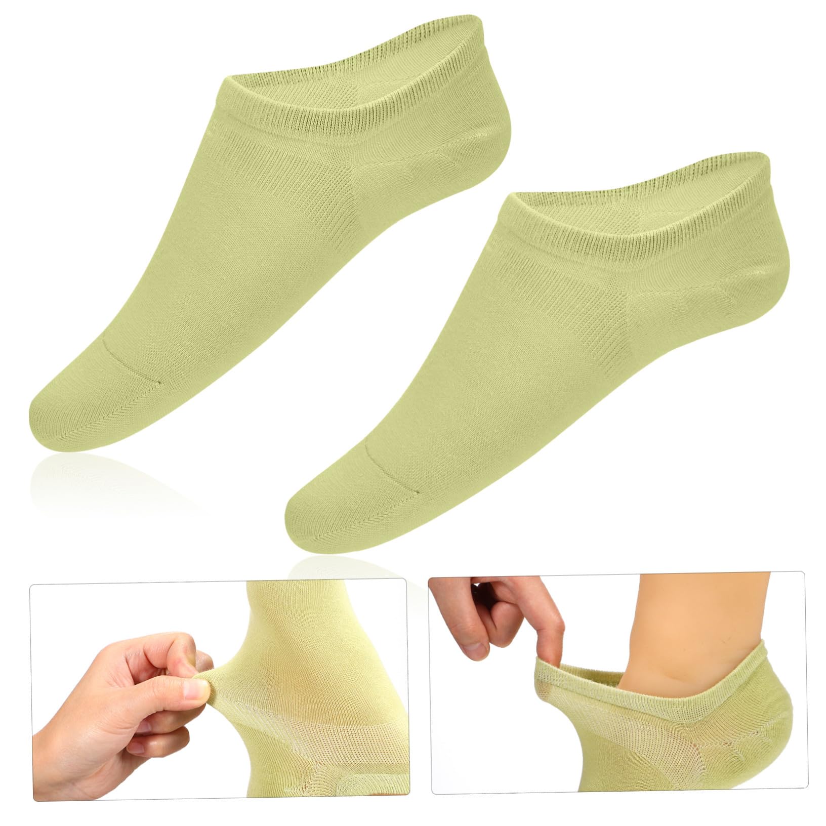 12 Paar Damen Knöchelsocken aus Baumwolle, Unsichtbar, Dünn | Nahtloses Design, Schweißabsorbierend, Rutschfest, für Running und Sommer