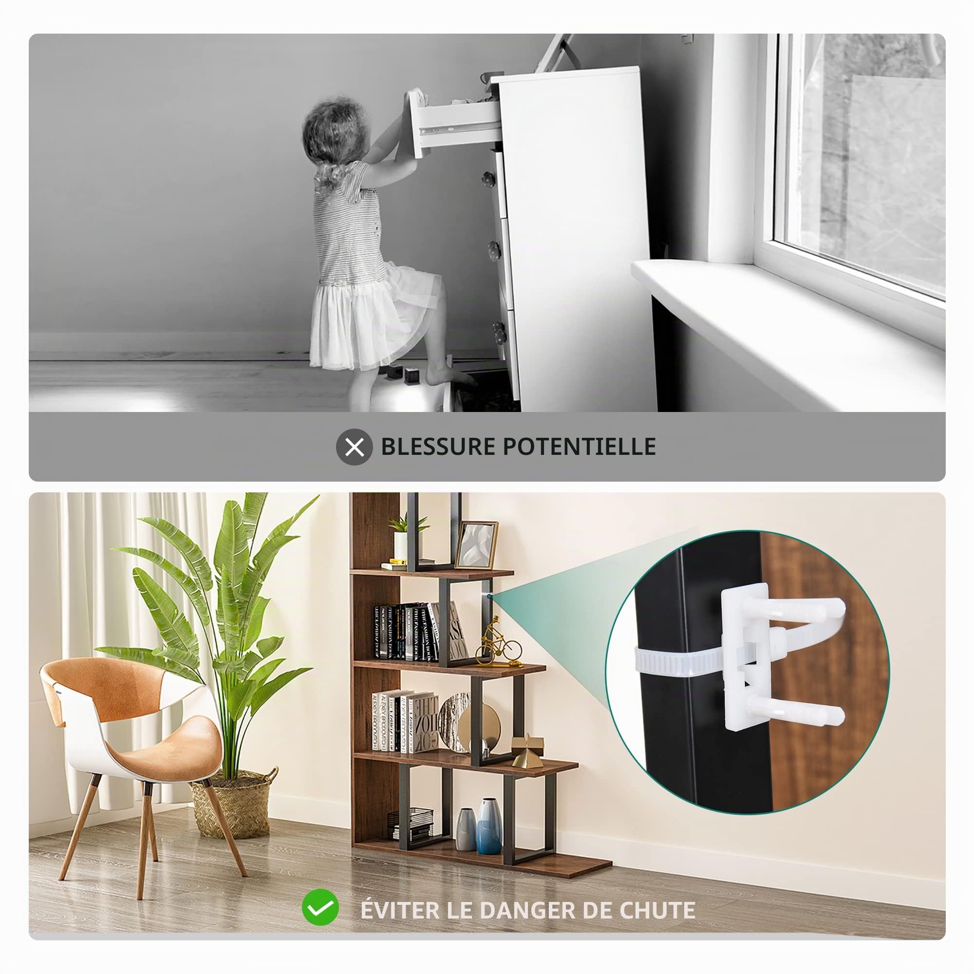 YITAHOME Bibliothèque d'angle Autonome en Forme de L à 5 Niveaux, étagère de Rangement Vintage Industrielle pour Salon, Chambre à Coucher, Couloir, Bureau, Marron rétro