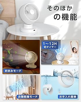 Amazon | サーキュレーター 扇風機 dcモーター 【節電 & 分解
