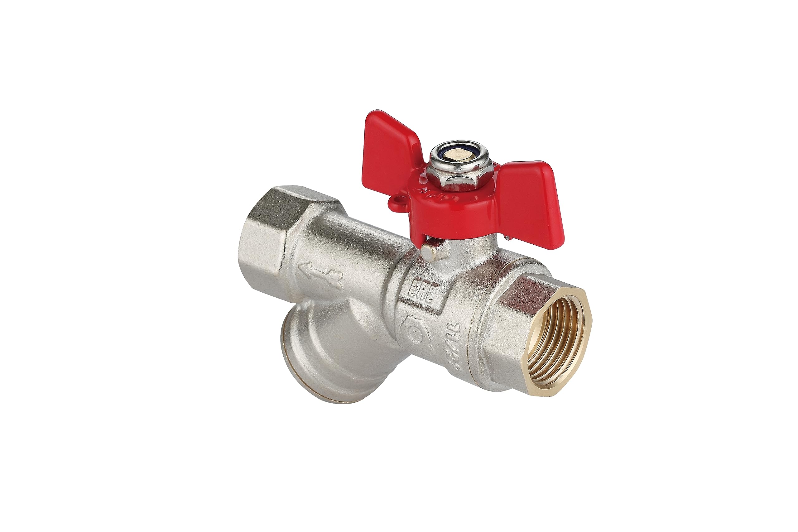 Kugelhahn Mit Schrägfilter 1/2“ – Hebelgriff, 40 Bar, Für Haushalt & Industrie