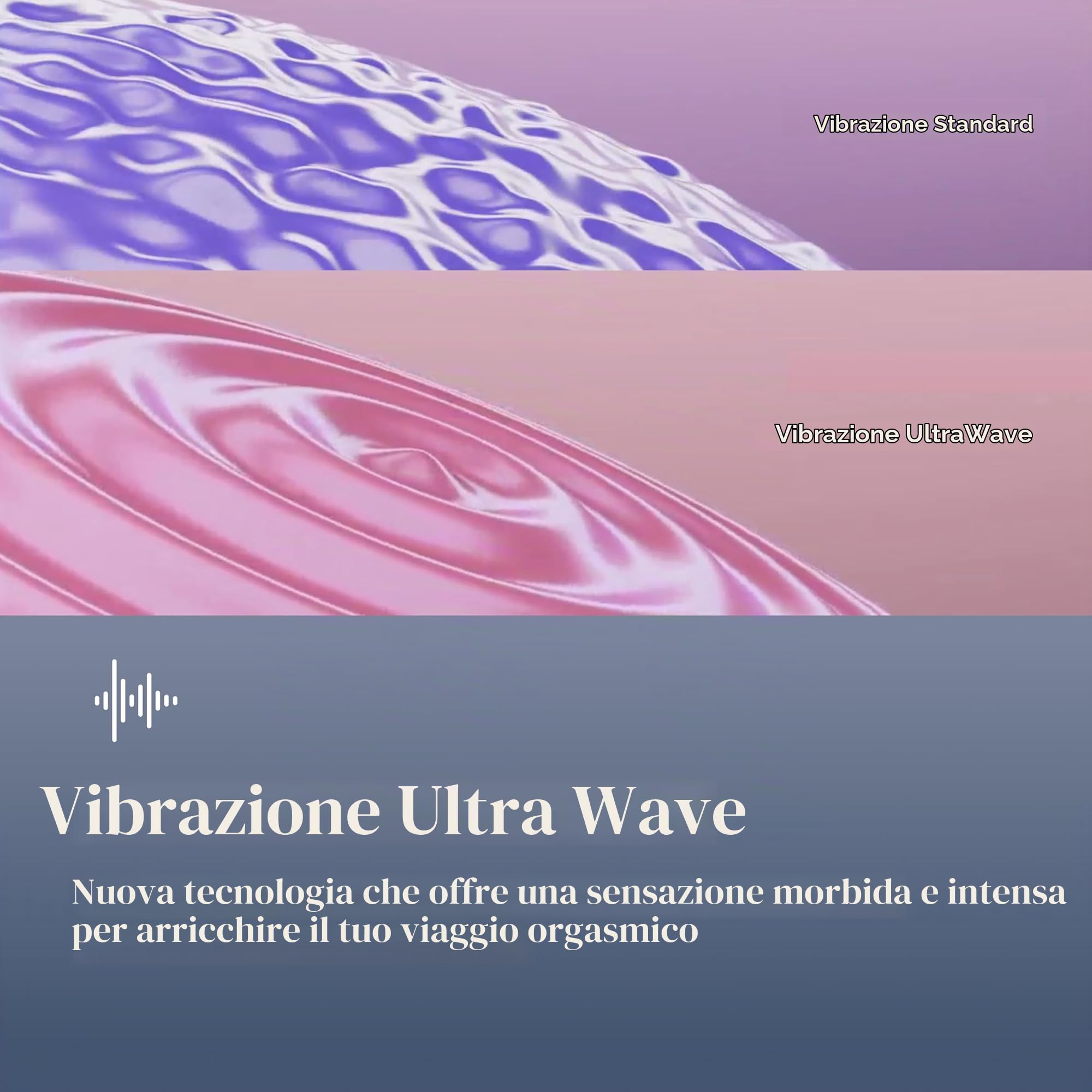 Womanizer Vibe - Vibratore Lay-on per stimolazione clitoridea - Dispositivo per il piacere a vibrazione per adulti con 10 livelli di intensità - Sex toy silenzioso per donne - Blu scuro