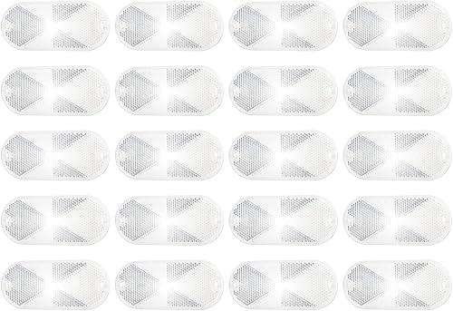 Miniatura 1 de 20 reflectores ovalados con agujero de montaje reflectores delanteros ovalados de montaje rápido reflectores de seguridad para vehículos automóviles