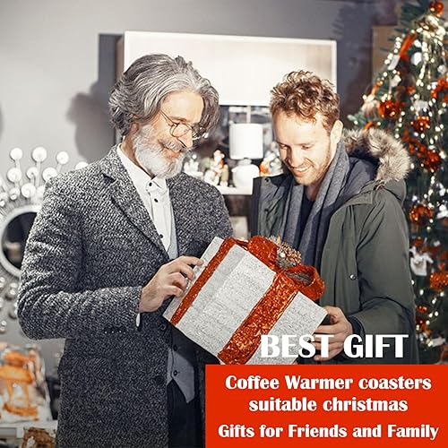 Miniatura 7 de Calentador de taza de café, calentador de café para escritorio con apagado automático y 3 ajustes de temperatura, calentador inteligente de taza de