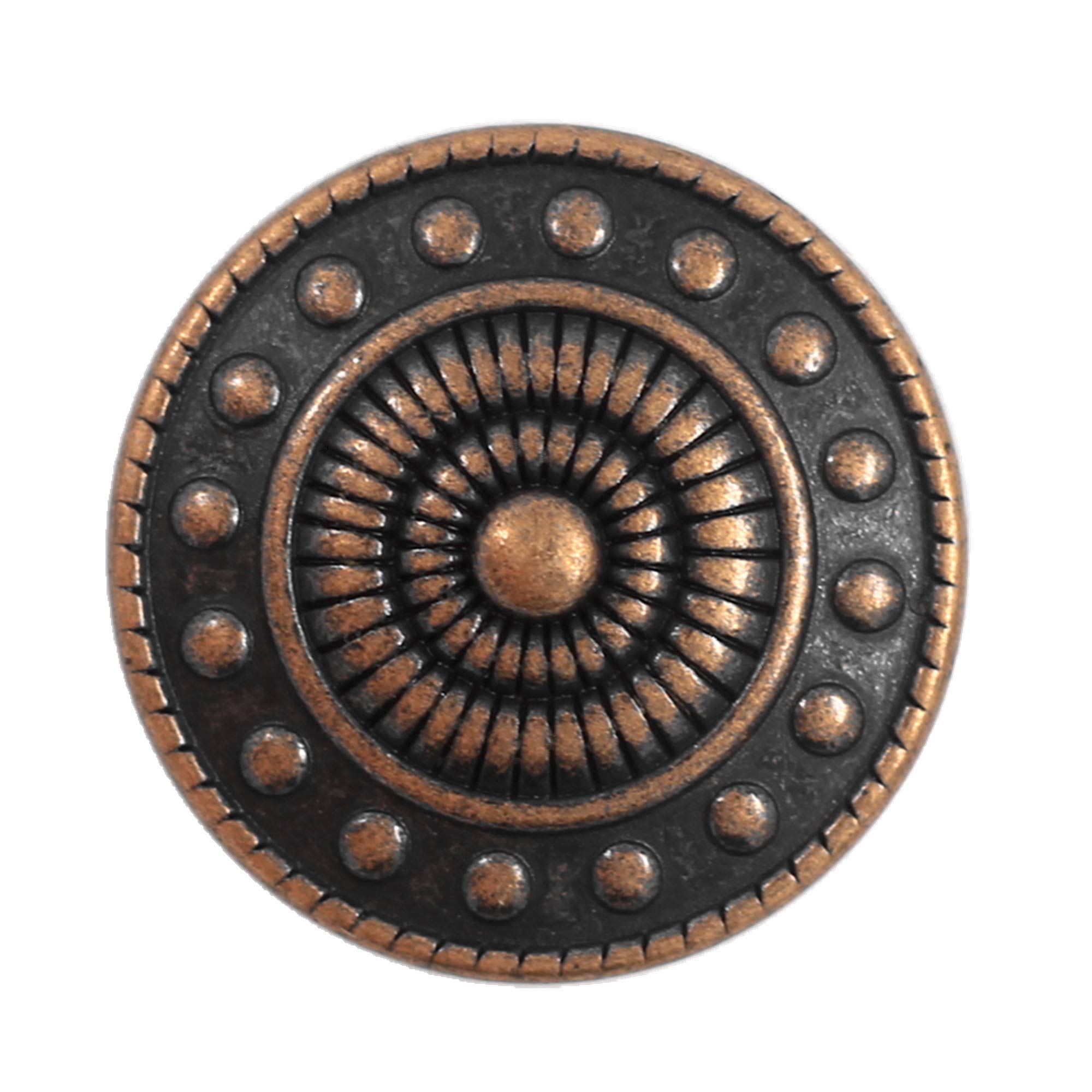 Boutons à tige en métal Bezelry 23 mm cuivre antique style vintage pour vestes de luxe