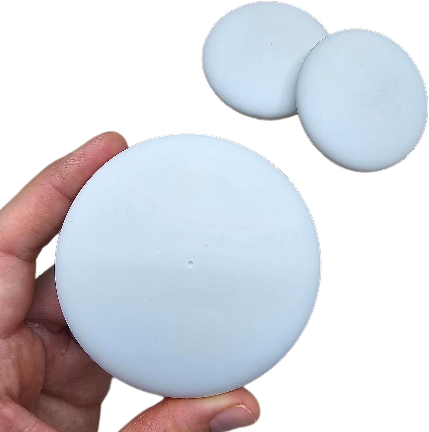 Blank Round Mandala Stones for DIY Painting - Smooth Surface - Creative Art Supplies 3 in (3 Pack)