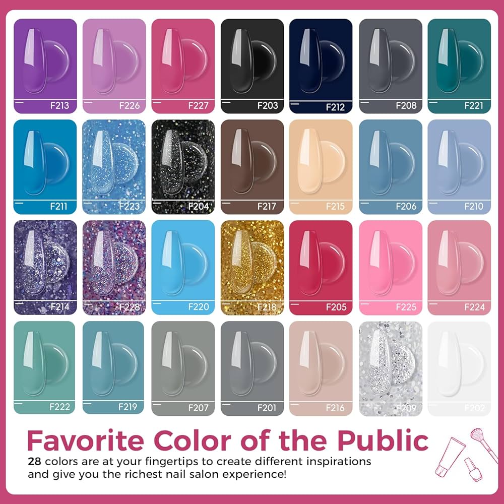 ネイルキット NUDE PINK - SEMICURED UV GEL NAIL STICKERS KIT NG200029