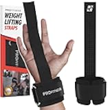 ProFitness Weight Lifting Straps - 10” Long Wrist Straps for Weightlifting - Padded Neoprene Lifting Straps Gym with Non Slip Silicone Grip Men and Women - Weightlifting Wrist Straps