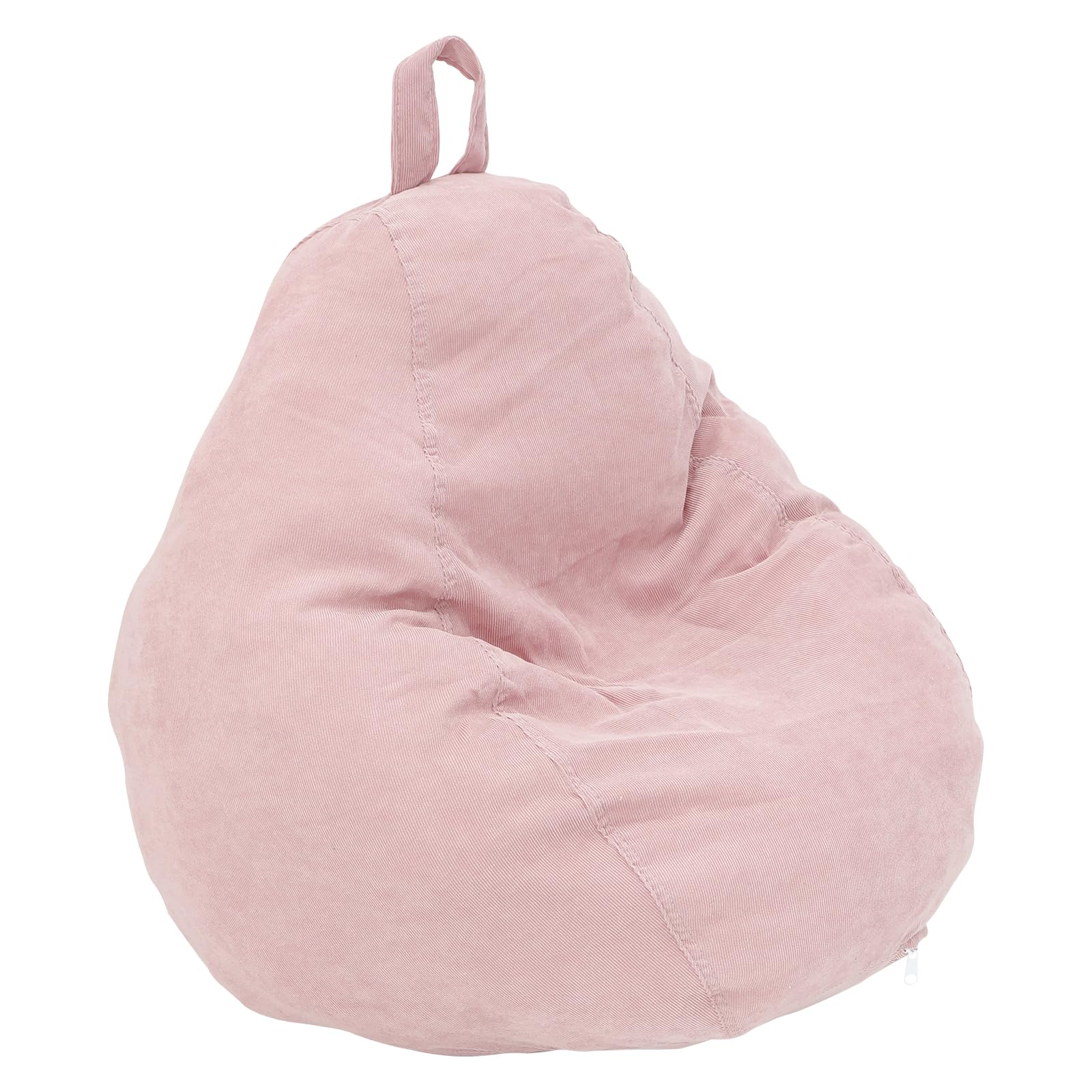 Bean Bag Chair Cover No Filler, 16 x 18 inches Comfortable Beanbag Chairs Cover with Handle,Soft Corduroy Bean Bag Cover, Plush Toys Organizer Holder,Stuffed Animal Bean Bag for Kids Adults Plush Toys