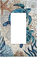 Vista 103 de Placa de pared dúplex de receptáculo de dispositivo de 1 gang de madera envejecida blanca gris con veta de tablón, cubierta de enchufe eléctrico