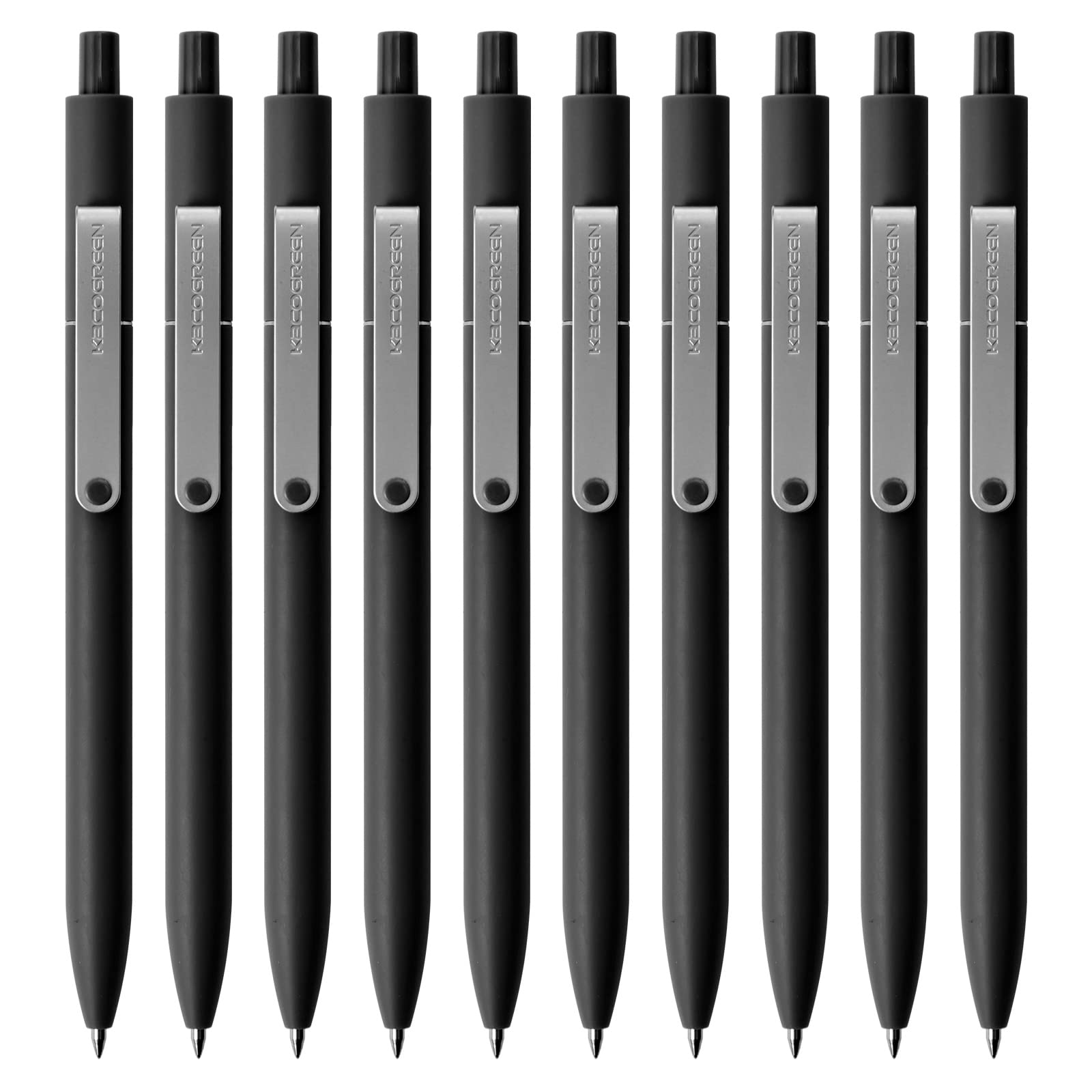 KaCo Midot Black Gel Pen Pack of 10