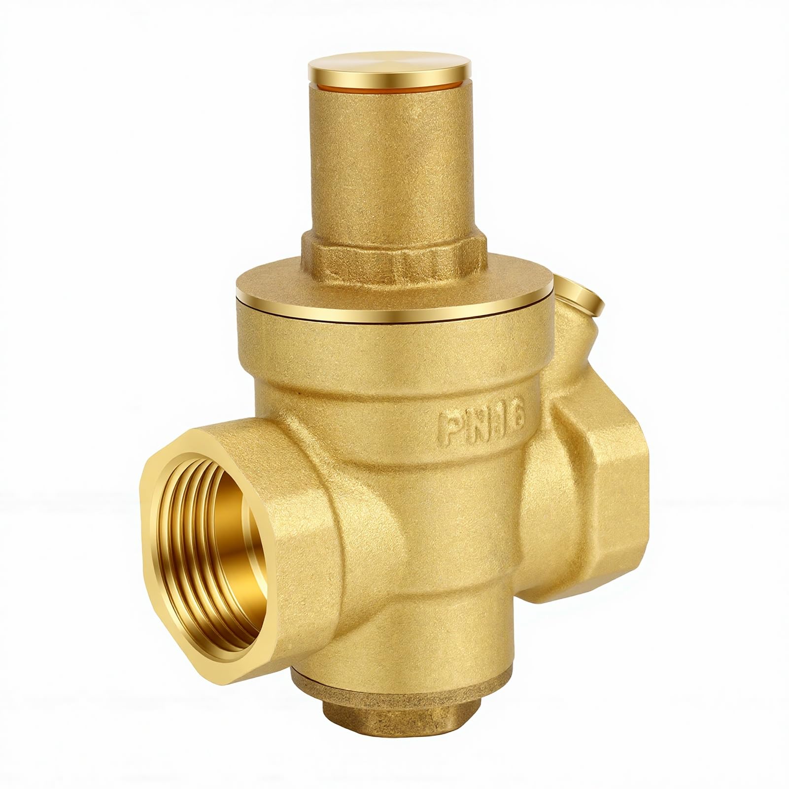 Hyuduo Regulador de Presión de Agua Válvula Reductora Ajustable de Latón