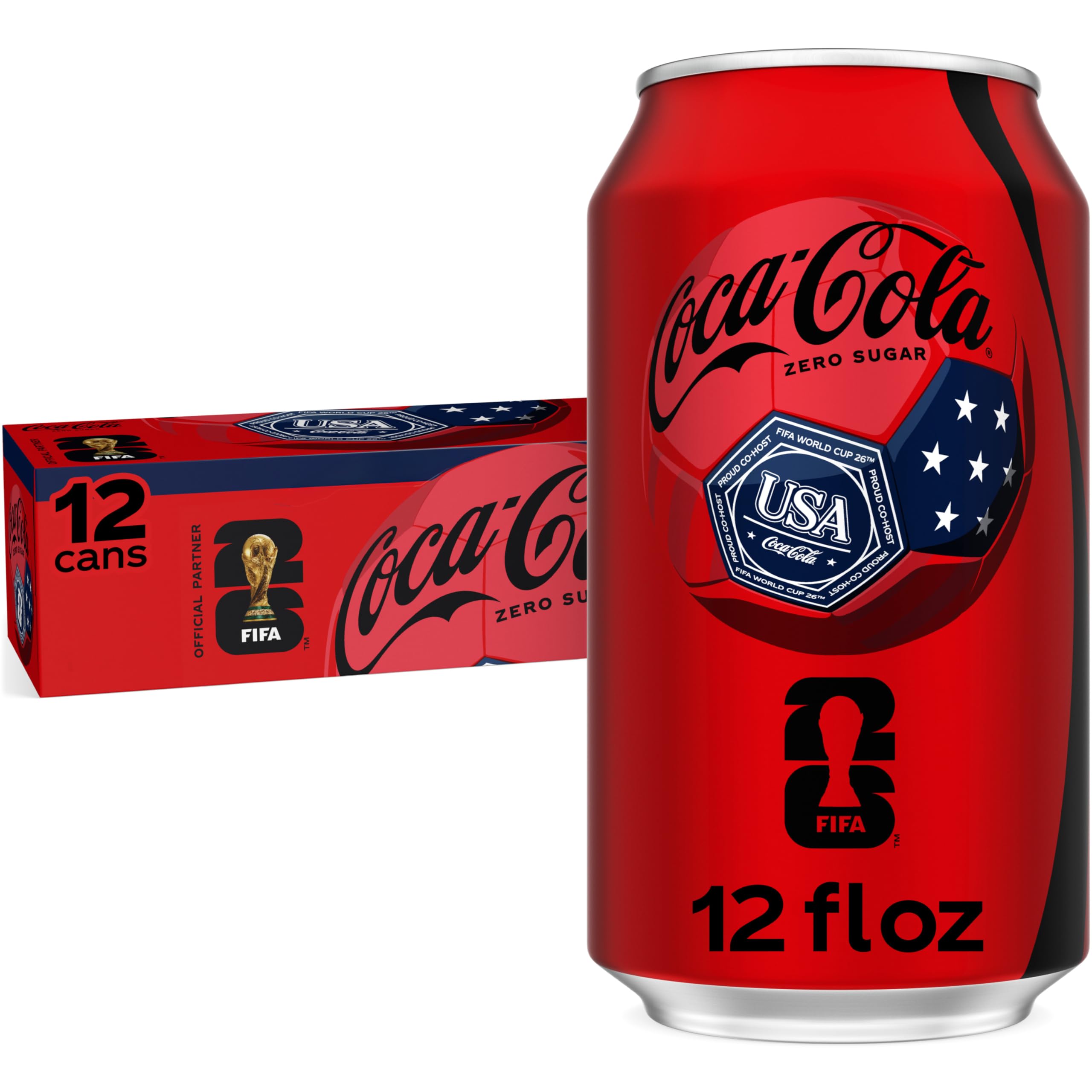 Amazon.com : Coca-Cola Zero Sugar Soda Soft Drink Fridge Pack Cans