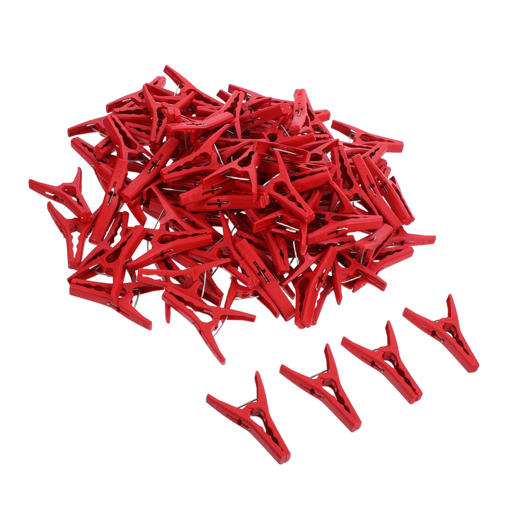 ifundom Clips de Fixation pour Plantes Grimpantes 100 Pcs Plastique Rouge