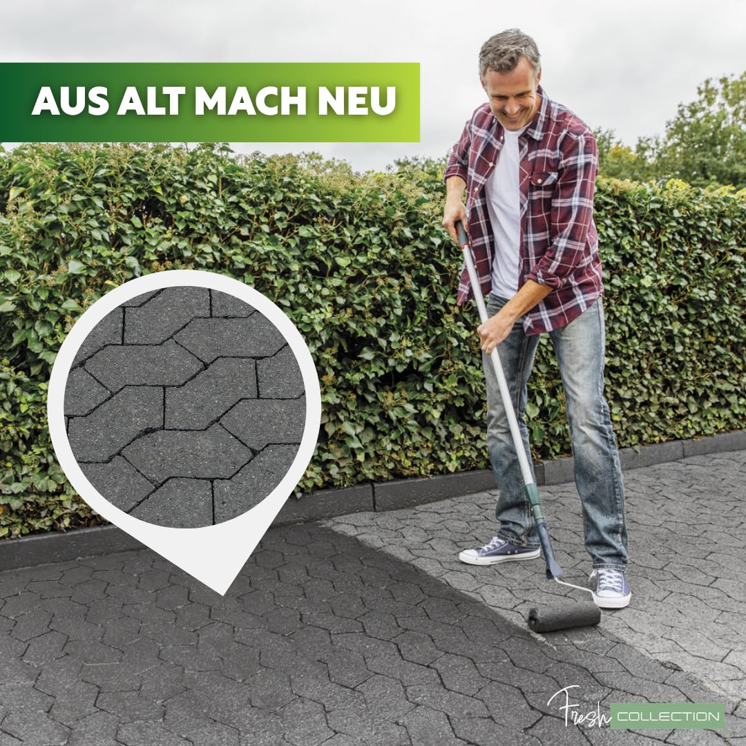 Ultrament Pflaster Frisch 5 L Anthrazit | Betonlasur außen für Pflastersteine & Gehwegplatten | UV- und witterungsbeständig, Farbtonauffrischer