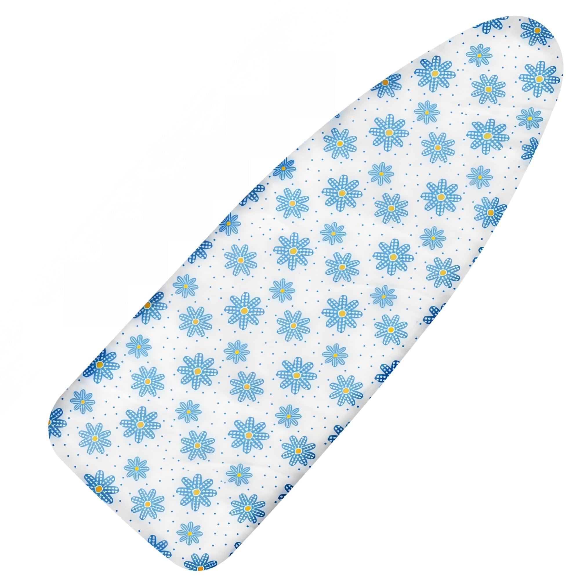 Extra-Wide Ironing Board Cover and Pad Replacement with Scorch and Stain Resistant Thick Padding and Elasticized Edge 18" x 49" Ironing Board Covers 4 Fasteners and 1 Protective Scorch Mesh Cloth