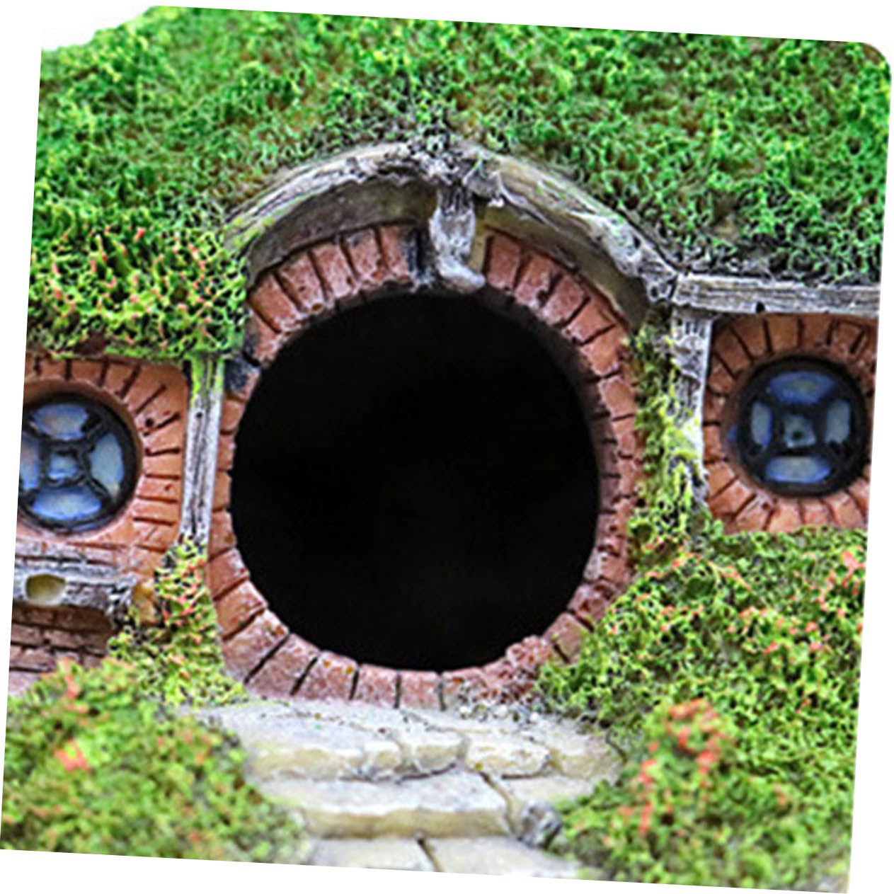 Adorno De Acuario De Resina para Decoración De Peceras Escondite para Reptiles y Gambas Casa De Diseño Creativo para Acuarios De Agua Dulce y Salada Accesorio De Paisajismo