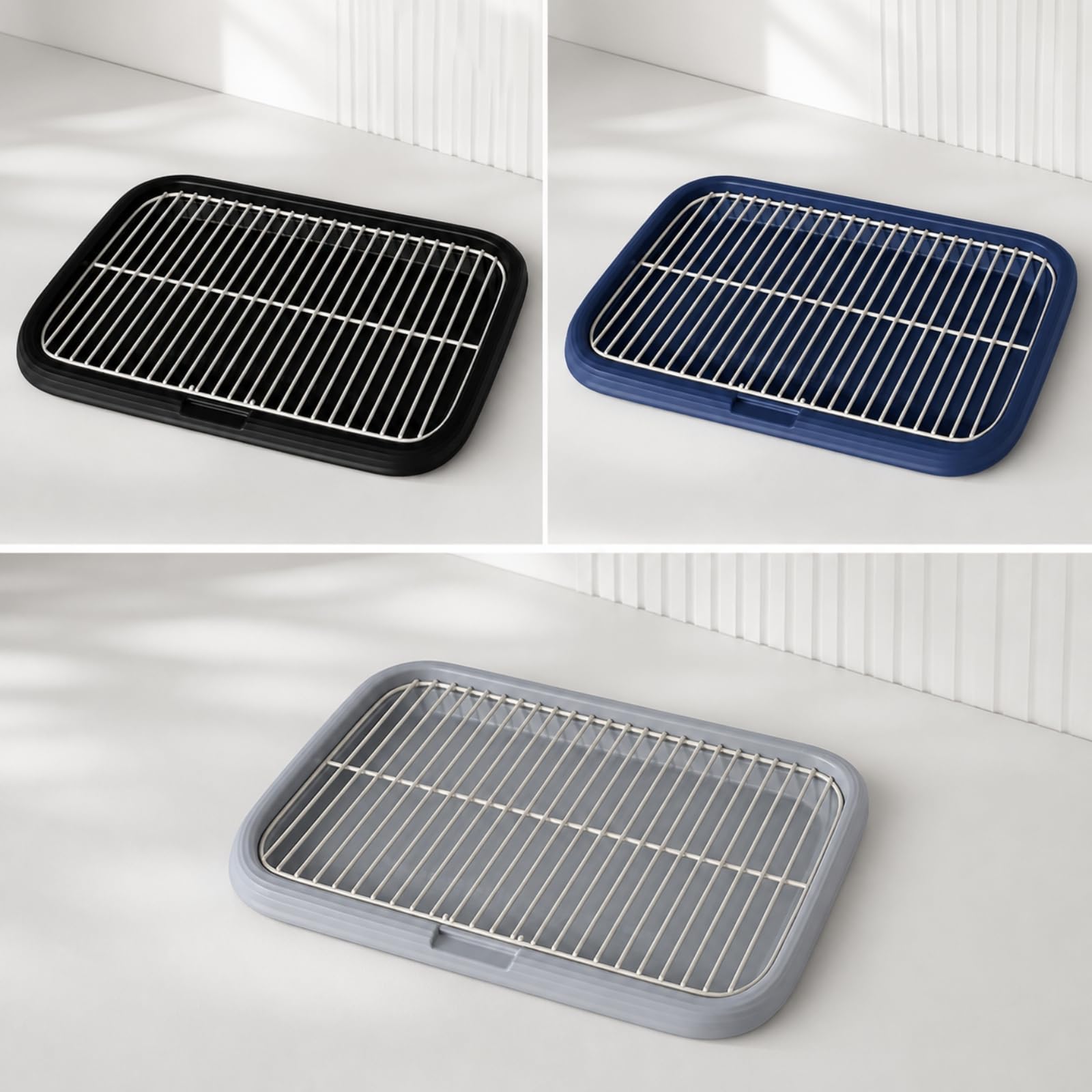 Colcolo Toilettes D'intérieur avec Pelle, 60 × 45 × 5,6 Cm, Gris Clair