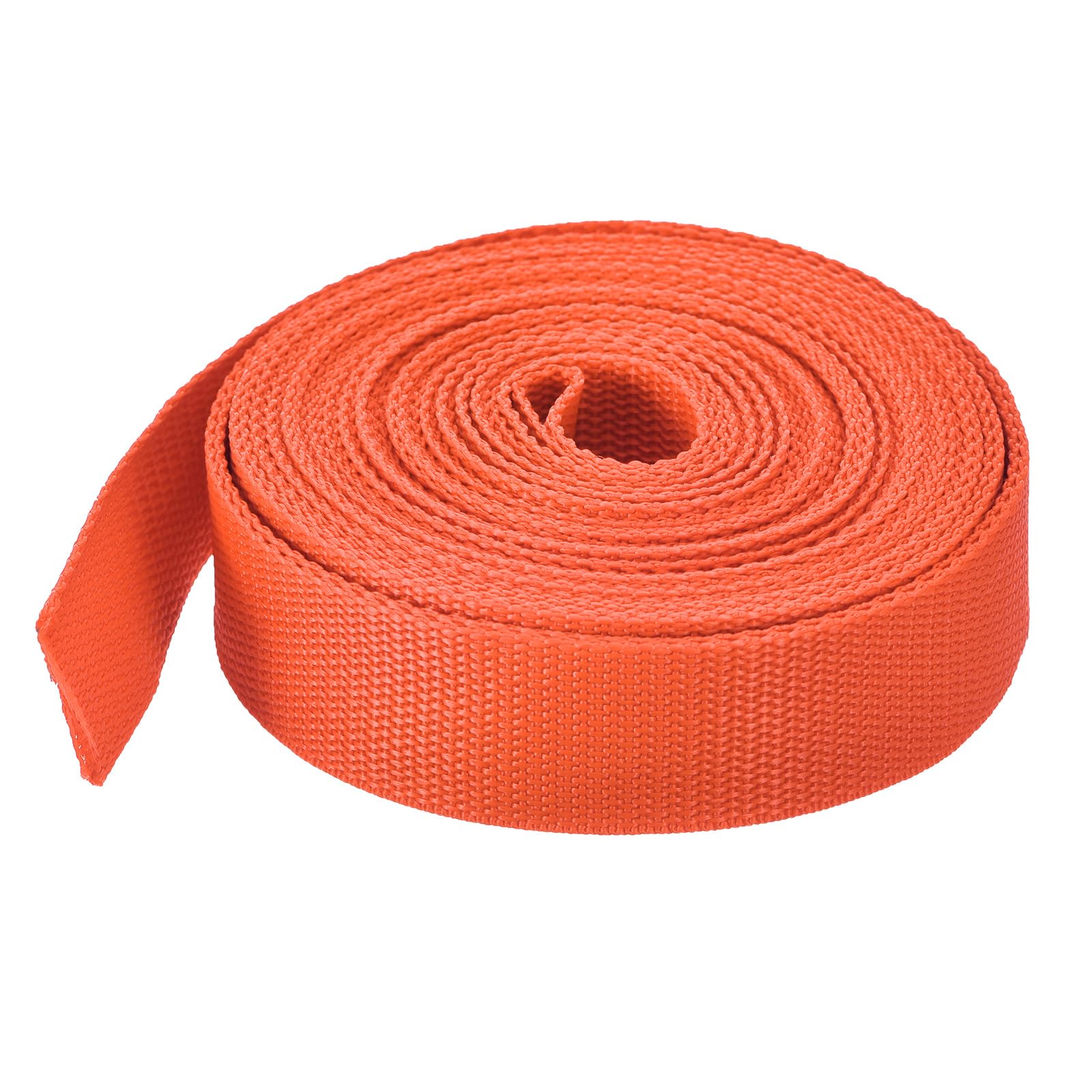 MECCANIXITY Lightweight Polypropylene Webbing Strap 1.5" 10 Yard Backpack Strapping Band Orange for Outdoor Luggage Cargo Straps