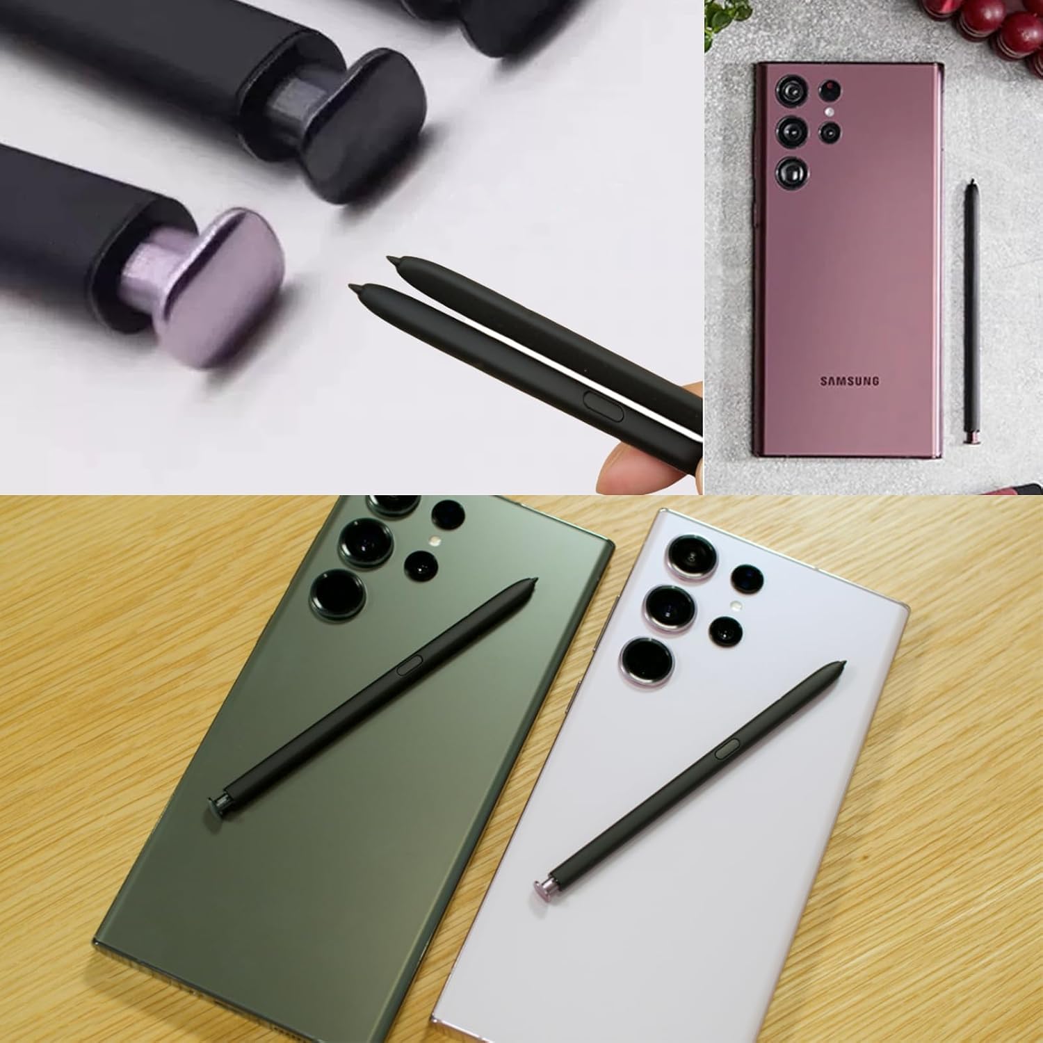 Lápiz para Galaxy S23 Ultra S Pen con Bluetooth de Repuesto para Samsung Galaxy S23 Ultra Todas Las Versiones S Pen (Lavanda)