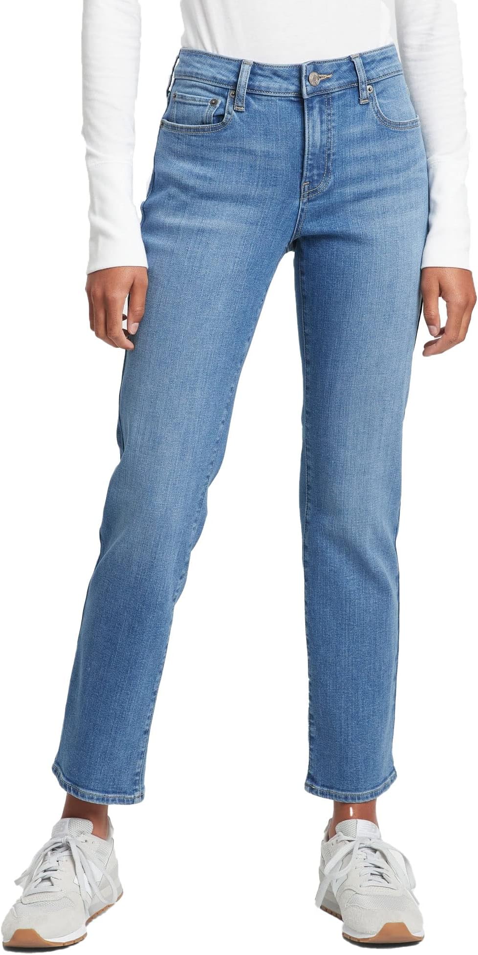 Womens Classic Straight Fit Denim Jeans