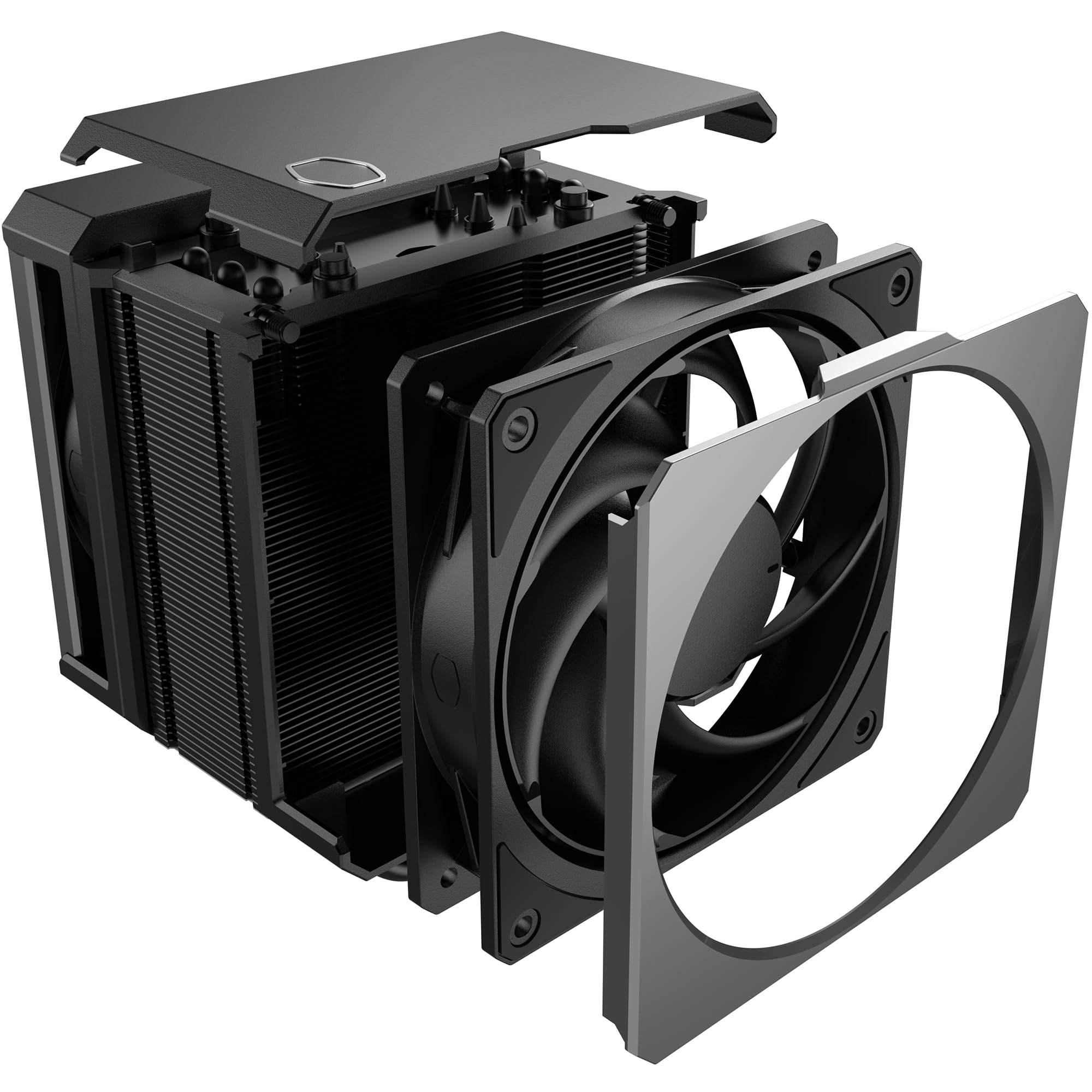 Cooler Master Hyper 612 Apex CPU Dissipatore Aria - 6 Tubi Calore Conduttivi (TDP 260W), Doppie Ventole Mobius 120P 120mm, Dissipatore Calore Compatto, Zero Interferenze RAM - Compatibile AMD e Intel
