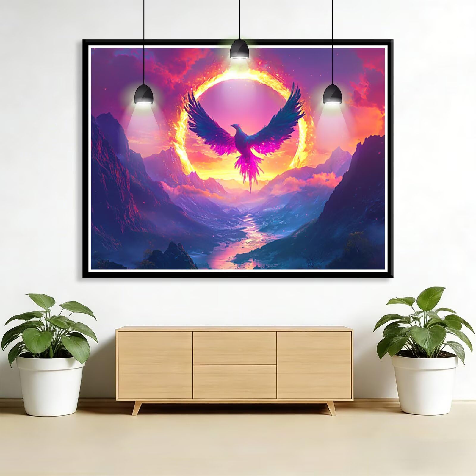 Phoenix diamentowe zestawy artystyczne dla dorosłych, zwierzęta, diamentowy obraz, zestawy do haftu krzyżykowego dla dorosłych, początkujących, DIY, okrągłe, pełne wiercenie, kryształ, sztuka, haft