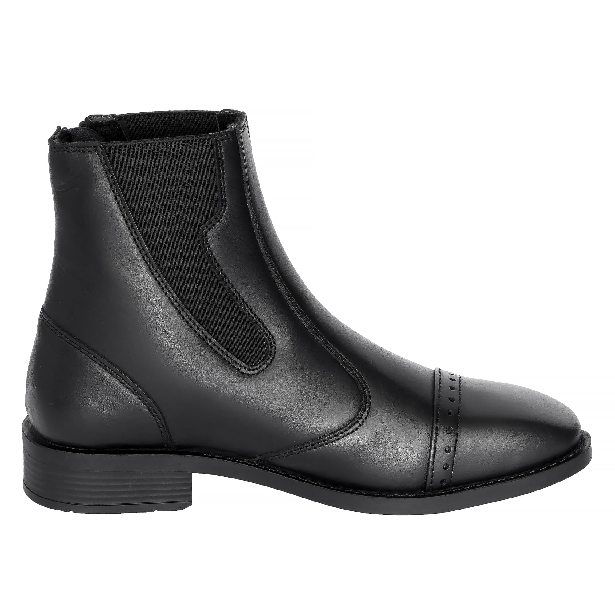 START Reitstiefelette Basic aus Echtleder - Chelsea-Style Reitstiefel Damen, elastische Einsätze