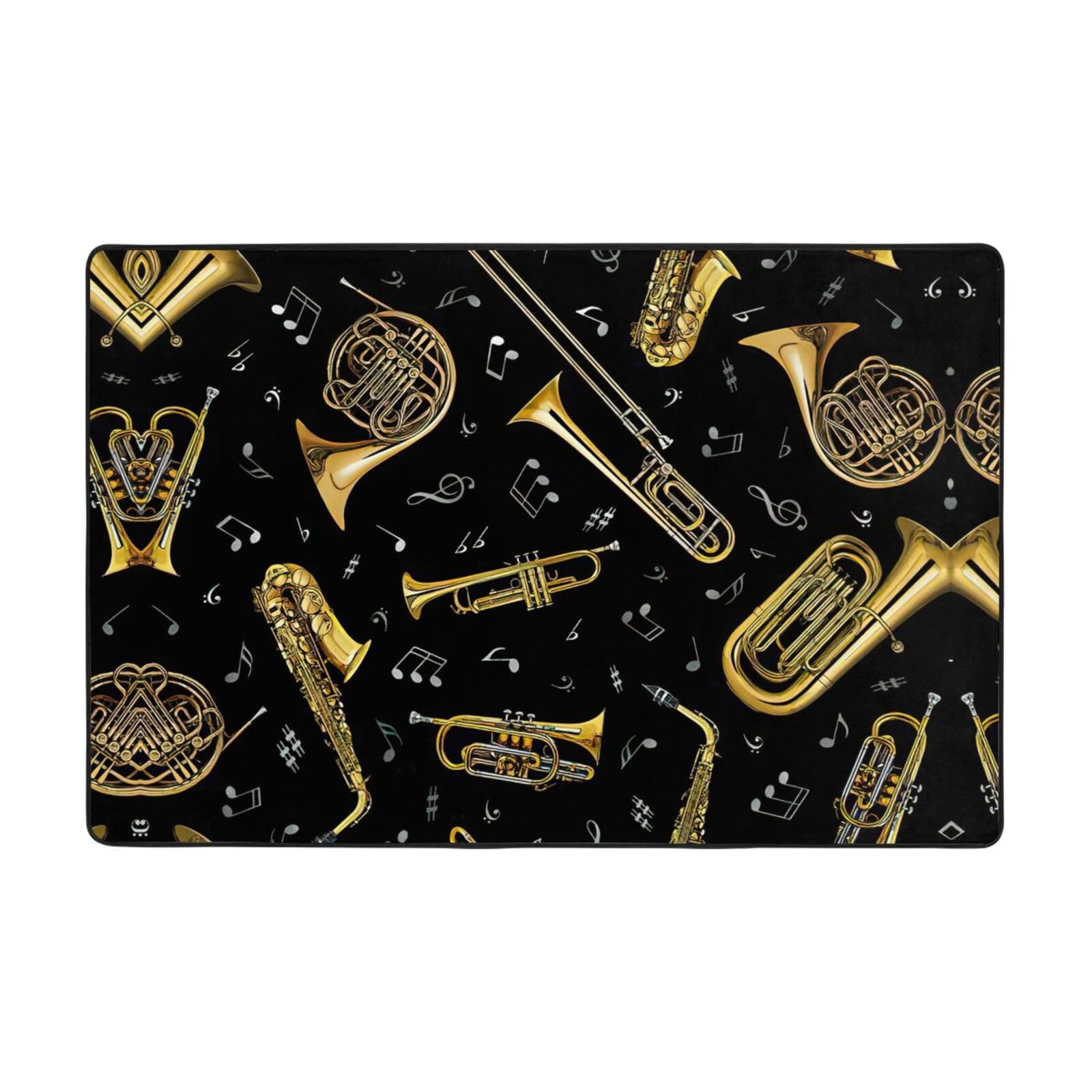 Tapis de salon super doux EdWal instruments de musique pour chambre