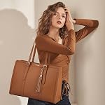 LOVEVOOK Laptop Bag for Women 15.6 inch Laptop Tote Bag with Clutch Purse