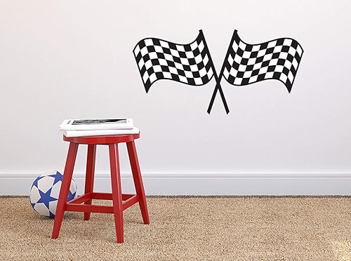 Miniatura 4 de Sunny Decal - Adhesivo decorativo para pared diseño de banderas de cuadros