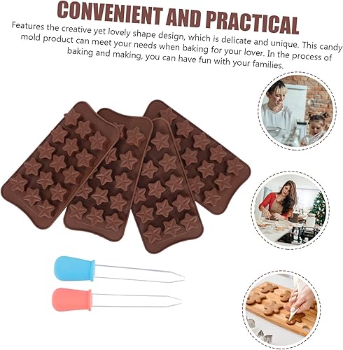 Miniatura 5 de MAGICLULU 1 Unidades de moldes de chocolate plantillas de animales Molde de artesanía de azúcar, molde de galletas, moldes para cubitos de hielo,