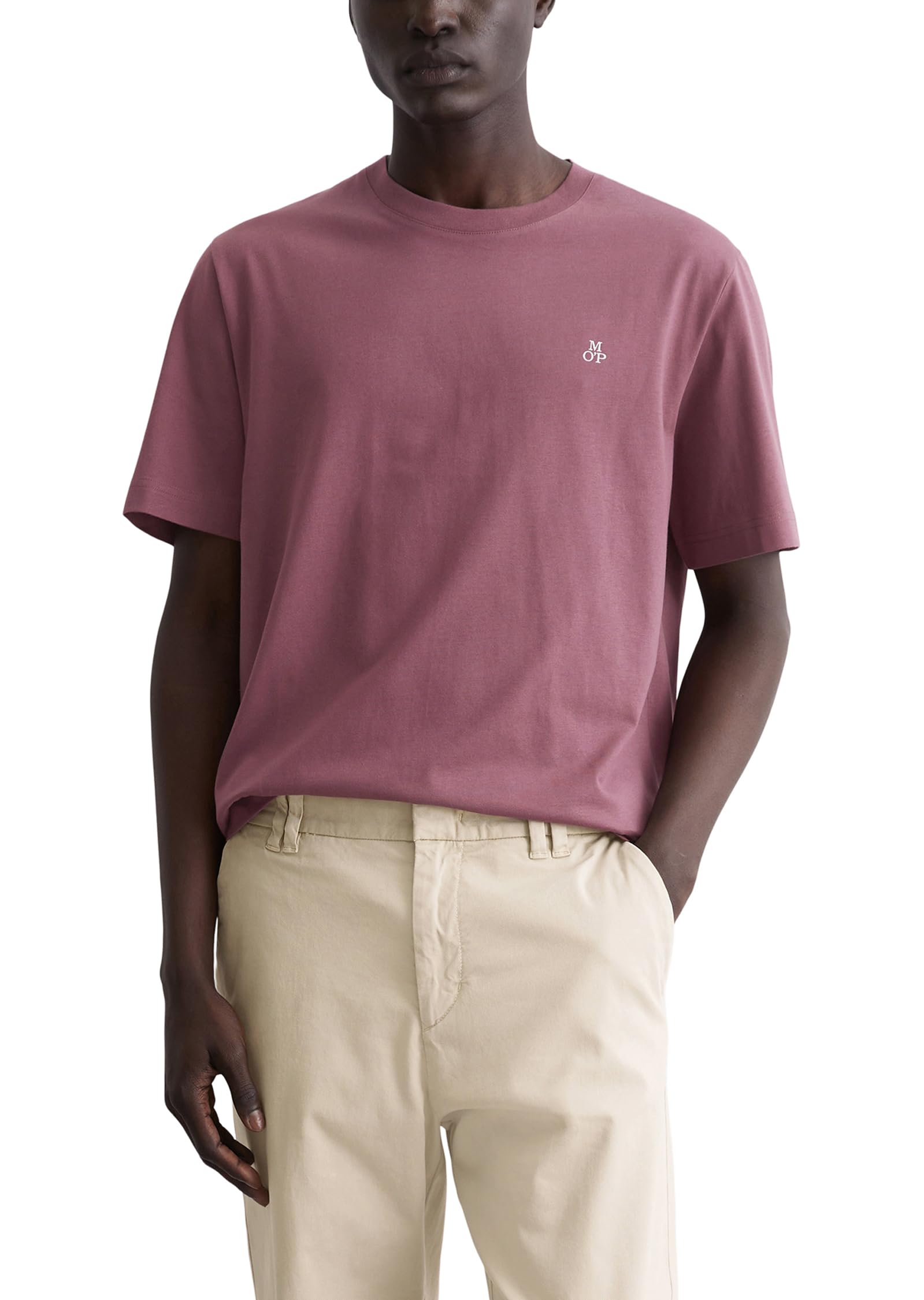 Marc OߴPolo Men's Basic Organic Cotton T-shirt, Purple (Soft Mauve), XS