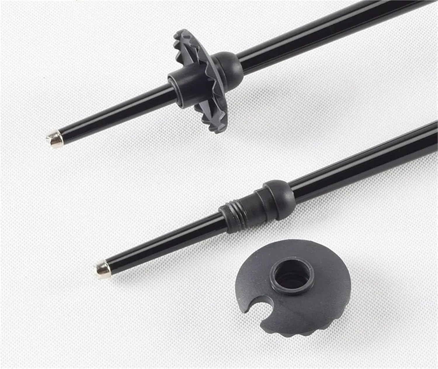Aluminum Magnesium Alloy Adjustable Ski Poles, 100-125cm Double Pole Set for Skiing