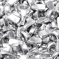 Vista 4 de Hooshing 100 piezas de tuerca de ala de 1/4 "-20 piezas de fijación de acero inoxidable 304 tuercas de mariposa