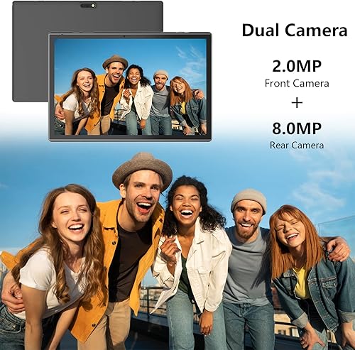 Miniatura 3 de Tableta Android de 10 pulgadas con estuche Stylus Android 15 Tablets 8 GB RAM 32 GB ROM soporte 1 TB expansión 6000 mAh batería 10.1 "IPS HD