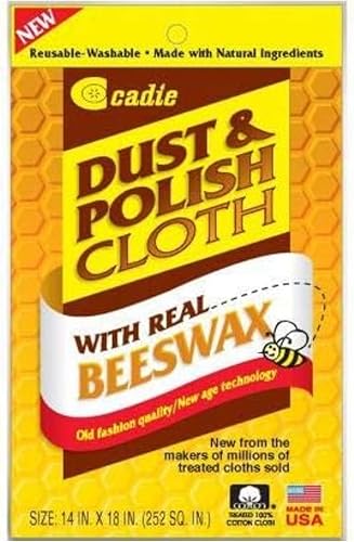 Miniatura 2 de Paño reutilizable para pulir y polvo, toallitas para muebles de cera de abejas para limpiar o limpiar superficies de suciedad en casa y oficina,