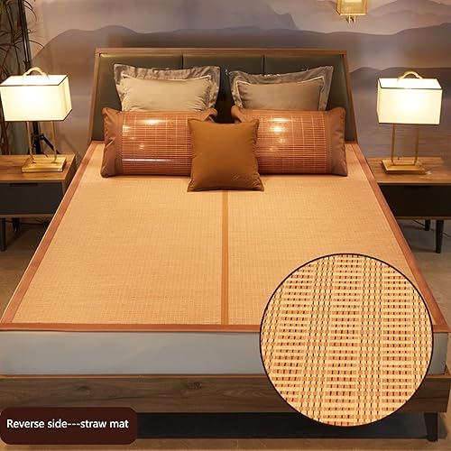 Miniatura 5 de Estera de dormir de verano de bambú,Colchón plegable de bambú,Cubrecolchón de enfriamiento,Cojín de dormir de enfriamiento natural,Absorción