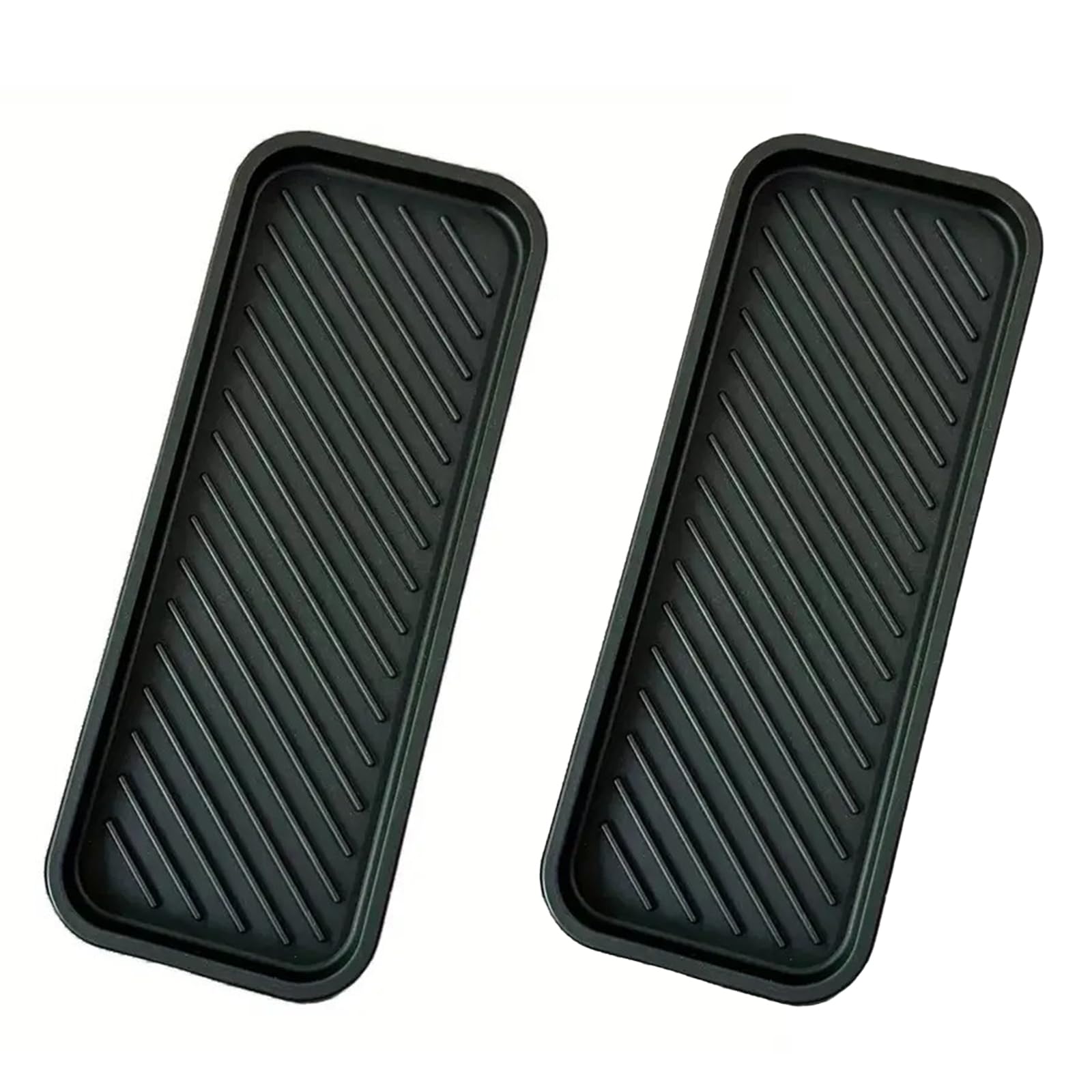 2 Pcs Silicone Sink Tray, Silicone Organizer Tray, Countertop Organiser Mat