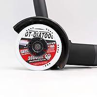 Vista 8 de DT-DIATOOL Ruedas de corte de diamante de 4 x 7/8 "para cuchillas de corte de metal de acero y hierro para amoladora angular