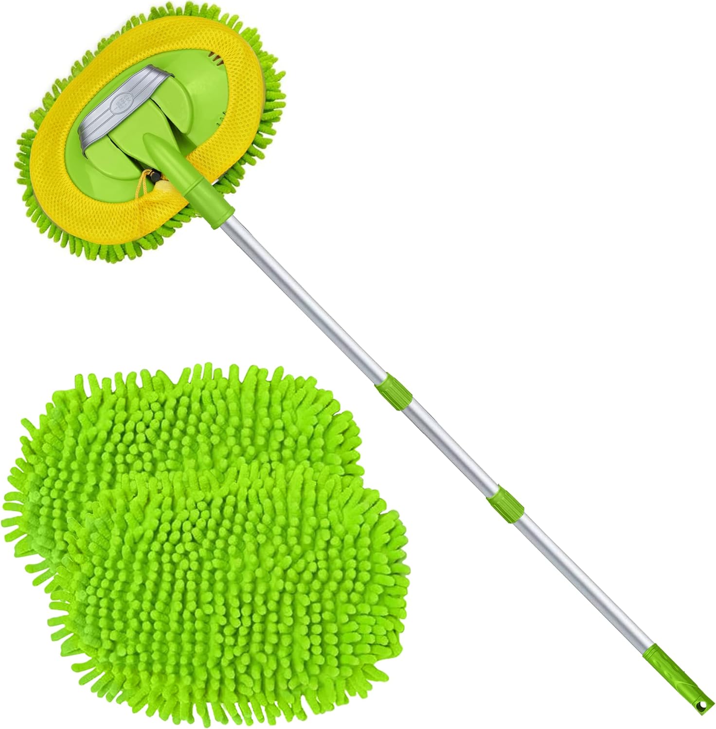 Tidy Monster Microfiber Car Wash Brush Mop Kit Mitt Sponge