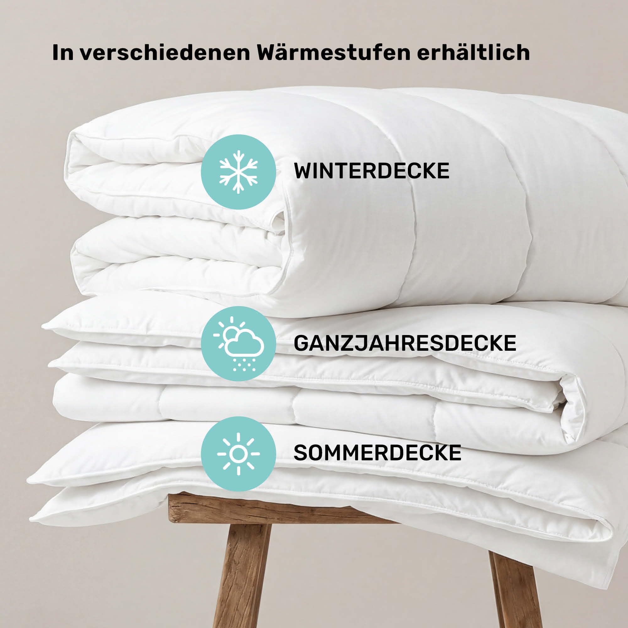 Centa-Star Allergiker Bettdecke 135x200 Sommer - Klinisch getestet - Leichte Sommerdecke für Allergiker, Bettzeug Made in Germany, Leichtsteppbett, Oberbett | antiallergisch