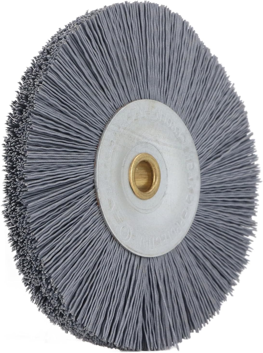 Key Machine Deburring Brush, Nylon Key Cutting Tool, Soft Nylon Brush for Efficient Deburring, 120mm OD 10mm ID 15mm Thick with Stainless Steel Core, Perfect for Key Cutti