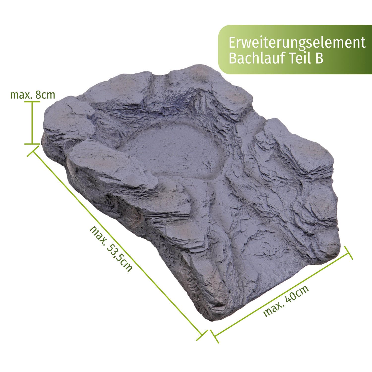 CLGarden Bachlauf Set Bachlaufschalen Wasserfall Kaskade