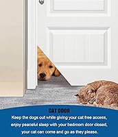 Vista 4 de Puerta de gato, kit de bisagra ajustable para puerta de gato (mano izquierda y derecha) – Se adapta a puertas huecas y puertas interiores sólidas