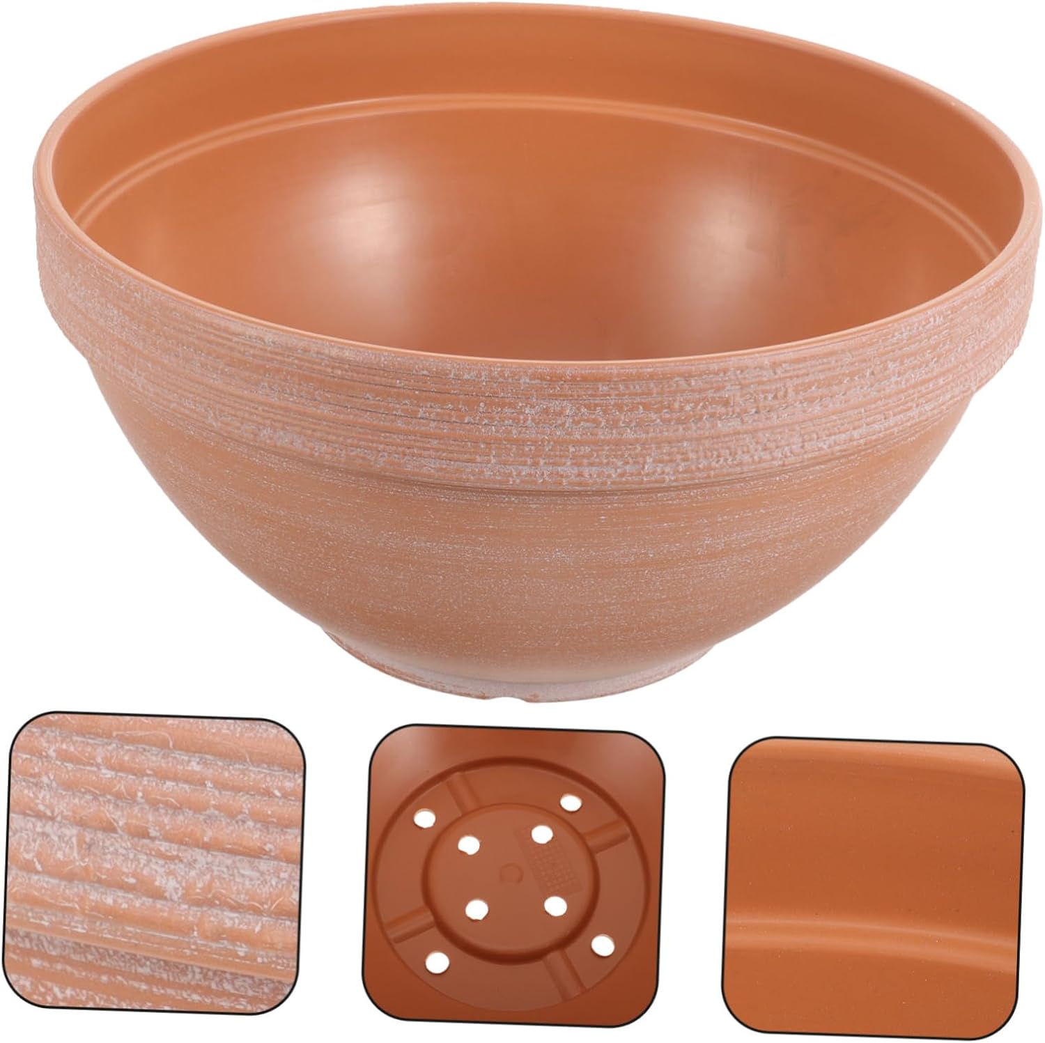 BESTOYARD Bonsai Planter Plastic Plant Pot Succulent Planter Garden Flower Pots Orchid Flower Pots Plastic Nursery Planter Plant Pots Potted Plant Clay Pot Big Bowl China Household